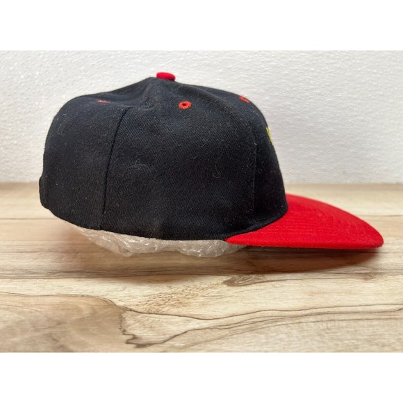 Headmost Vintage Max 2000 By Malco 100% Cotton Black And Red Baseball Cap - Picture 2 of 5